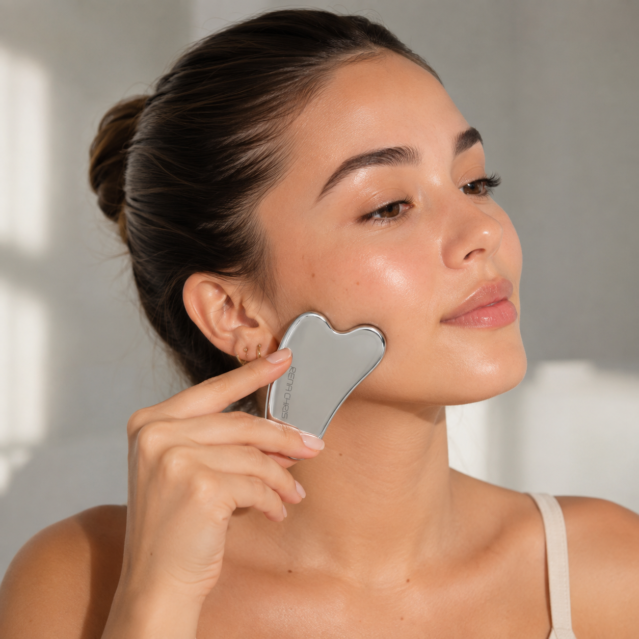 Brivaria™ SculptGua – Stainless Steel Gua Sha Facial Massage Tool