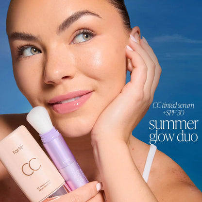 Tarte Summer Skin Essentials - CC Color-Correcting Tinted Serum + Creaseless Setting Powder