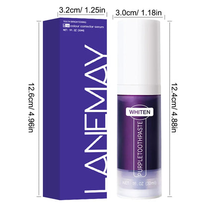 30Ml V34 Smilekit Purple Toothpaste Removes Tartar Clean Oral Hygiene Fresh Breath Whitening Teeth Care Products
