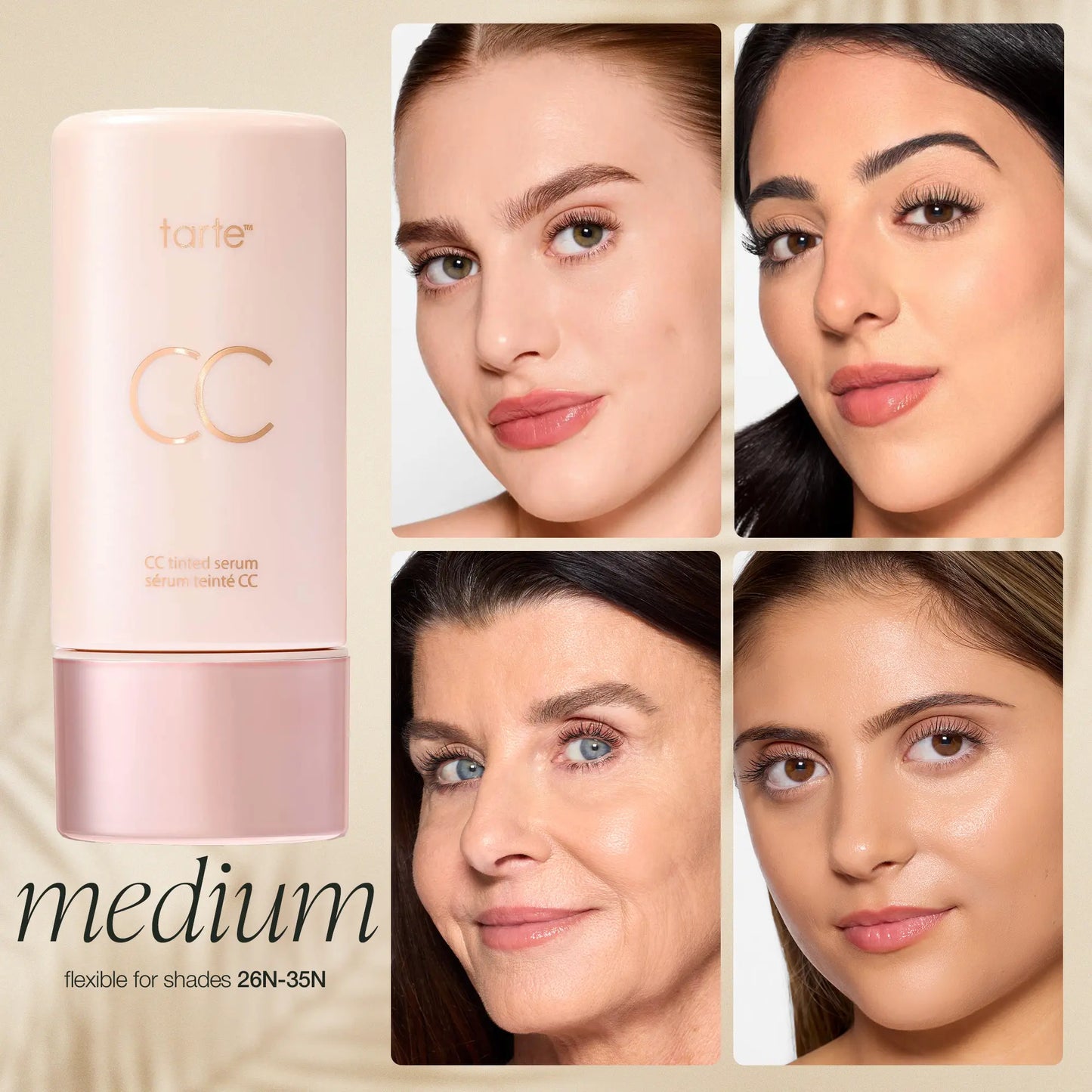 Tarte Summer Skin Essentials - CC Color-Correcting Tinted Serum + Creaseless Setting Powder