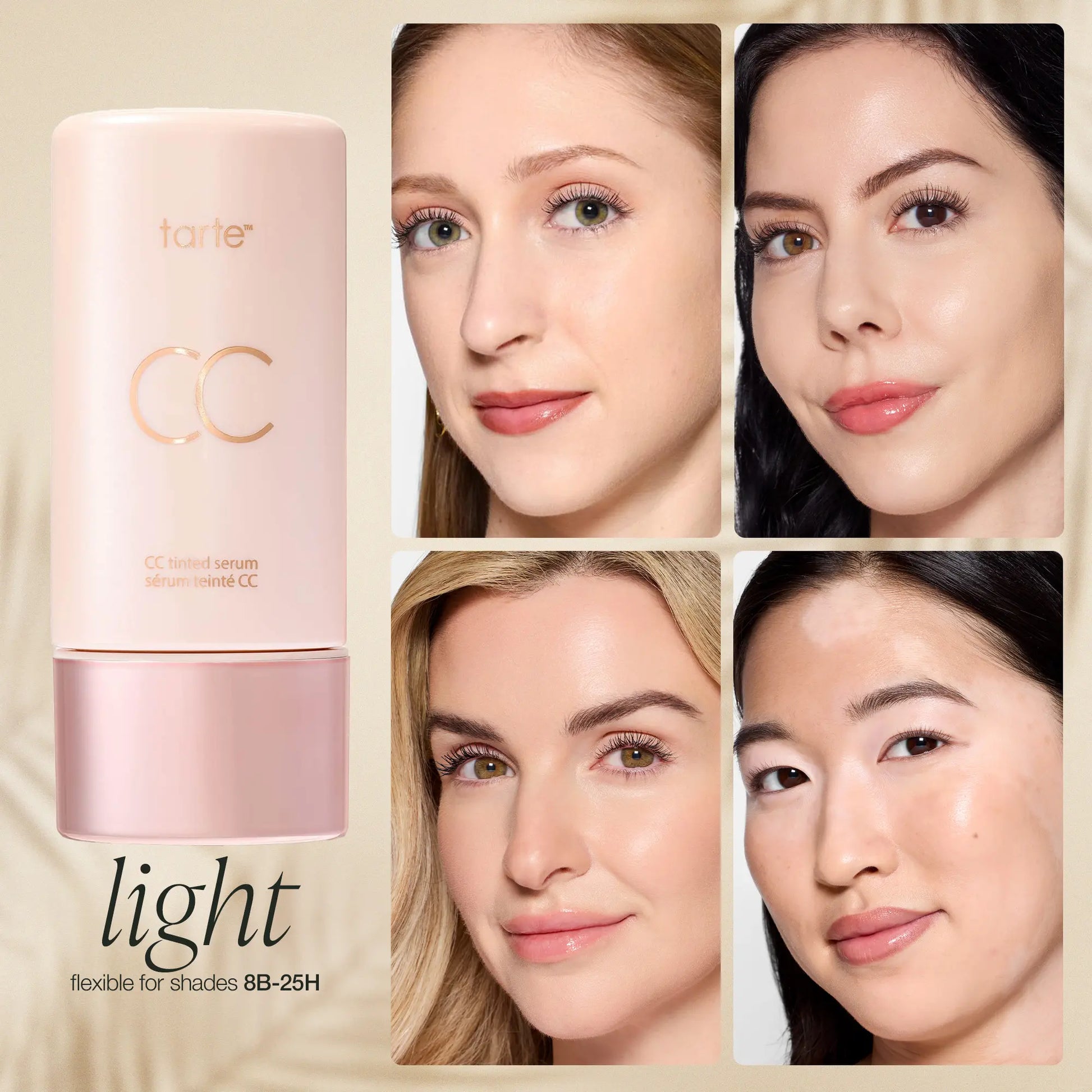 Tarte Summer Skin Essentials - CC Color-Correcting Tinted Serum + Creaseless Setting Powder
