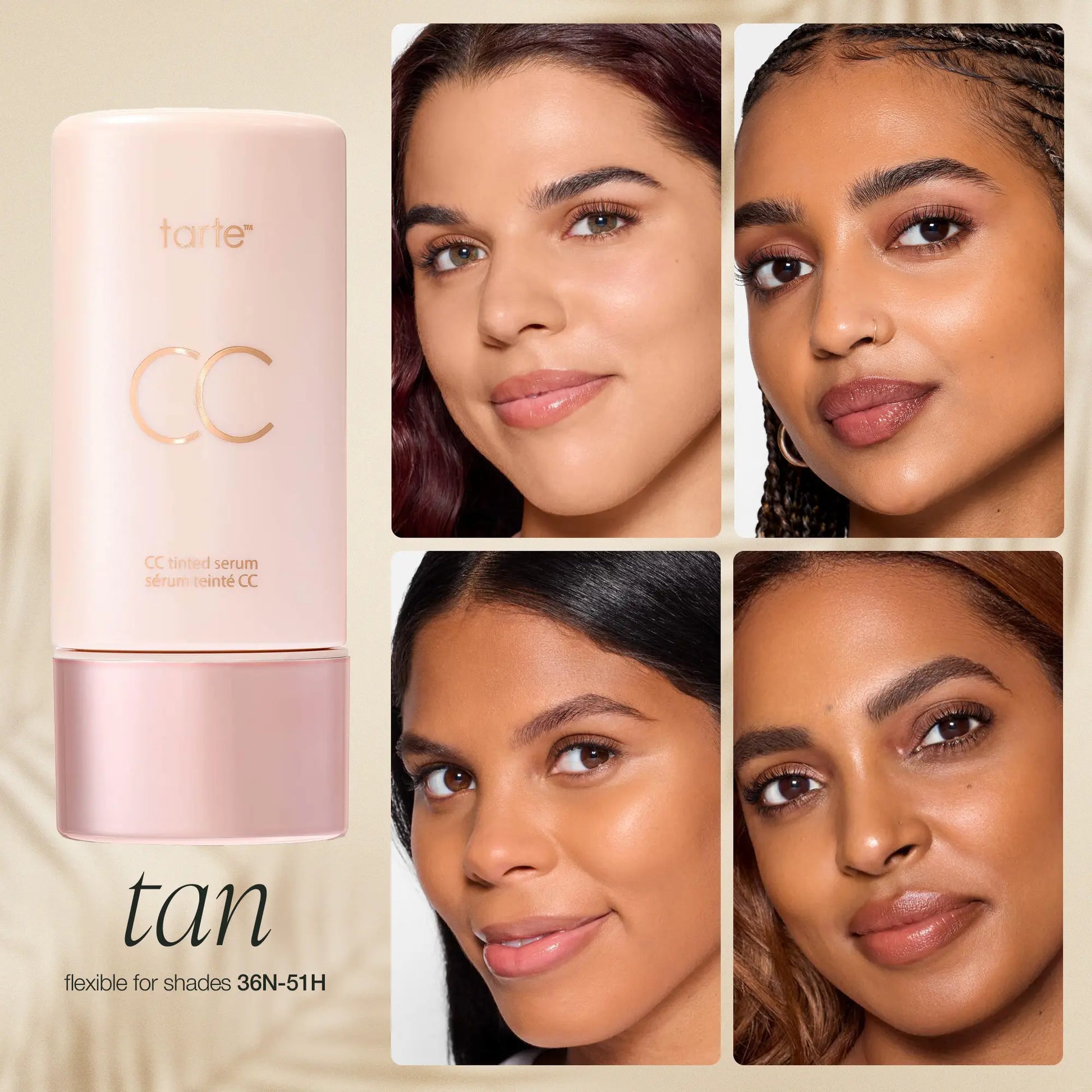Tarte Summer Skin Essentials - CC Color-Correcting Tinted Serum + Creaseless Setting Powder